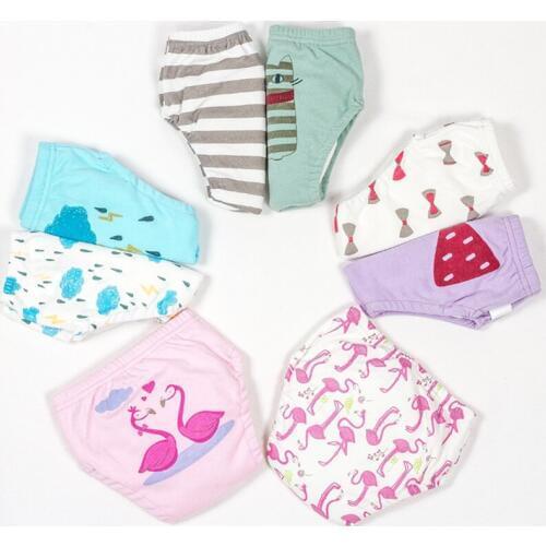 High Quality Duplex Learning Pants Reusable Baby Training Shorts Infant Cloth Nappies Washable 2pcs/lot
