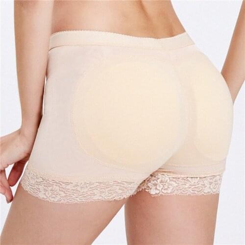 Women Body Shaper Padded Butt Lifter Panty Butt Hip Enhancer Fake Hip Shapwear Briefs Push Up Panties Plus Size Booty Shorts