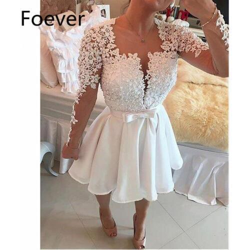 New Arrival 2019 Backless Evening Dresses Deeo V-Neck Long Sleeve Chiffon Formal Womens Evening Dresses Lace Prom Dress