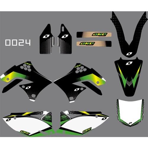 0024 motorcycle Team Graphic & Backgrounds Decal Stiker Kits for Kawasaki KX450F KXF450 2009-2011