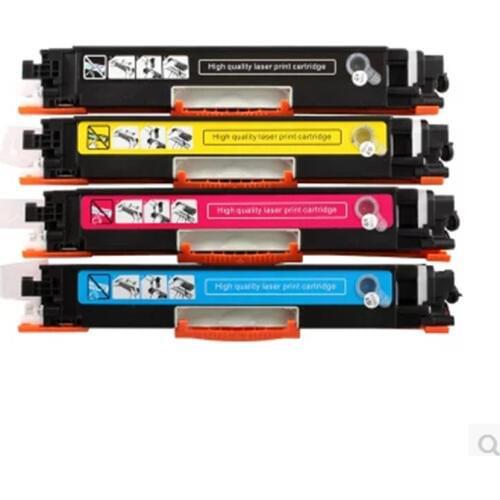1Set Refillable CE310 CE310A -313A 126A 126 Compatible Toner Cartridge for HP LaserJet Pro CP1025 M275 MFP M175a M175nw Printer