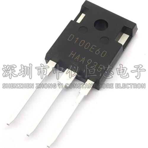 10PCS IDW100E60 D100E60 100E60 TO-247 100A / 600V welding m 100A600V triode fast recovery rectifier New and original