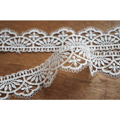 10 Yards Off White Vintage Lace Scalloped Lace Wedding Trim Lace, Bridal Veil Lace