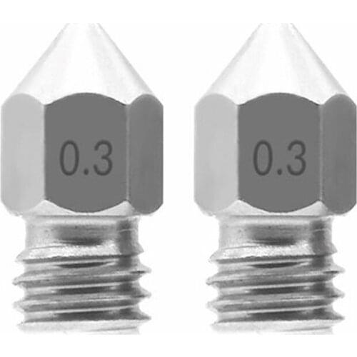 2Pcs 0.2mm 3D Printer MK8 Extruder Brass Nozzle Printheads for MK8 MakerBot