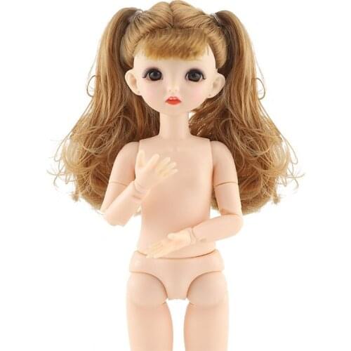 30cm 1/6 BJD Dolls Cute 3D Eyes Baby Women Cartoon Fashion Dolls Toy Girls Gift