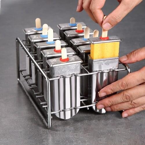 304 Stainless Steel Popsicle Mold Rack DIY Fruit Ice Cream Stick Holder Popsicle Maker Kitchen Supplies