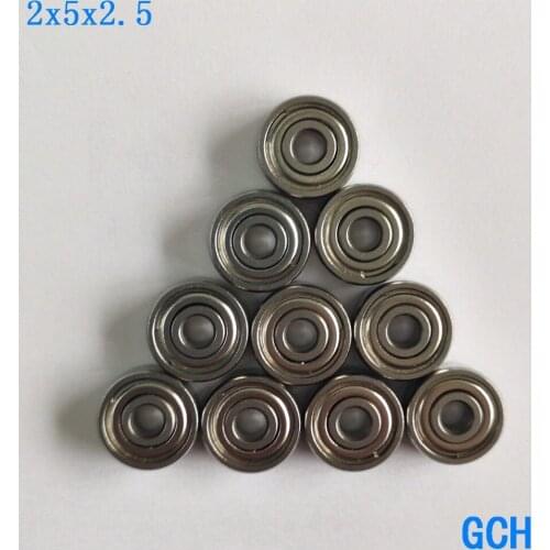 FREE SHIPPING 10PCS 2X5X2.5mm SMR52C ZZ ABEC7 Stainless Steel Hybrid Ceramic Fishing Reel Bearings By GCH