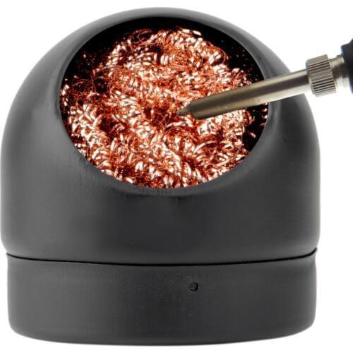 Free Shipping Brand New 1pcs Wire With Stand Set Welding Soldering Solder Iron Tip Cleaner Cleaning Steel Hot Selling