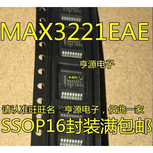 10 pçs/lote Max3221 max3221cae max3221eae SSOP16 new chip chip chip IC