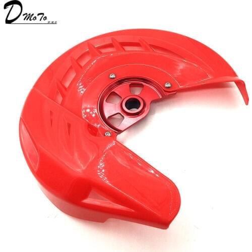 CRF X-Brake Front Brake Disc Rotor Guard Cover Protector Protection Fit CR CRF CR125 CR250 CRF250R CRF450R CRF250X CRF450X Red