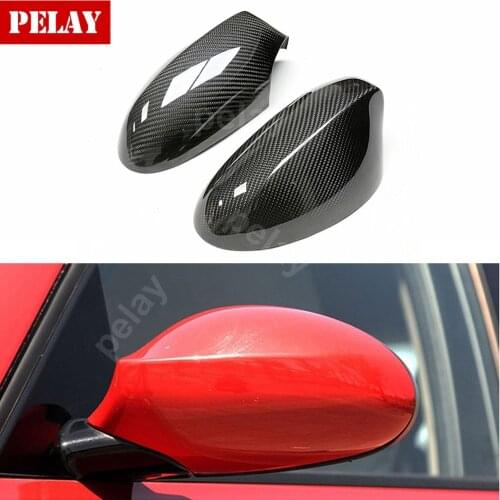 For BMW 1 Series E87 E82 2007 - 2011 Carbon Fiber Caps Replacement Style & Add On Style Rear View Mirror Cover 2 Piece / Pair