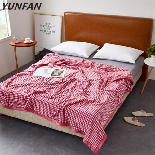 Plaid blankets quilts twin full queen king girls blankets Throw Flannel blanket on Bed/car/sofa luxury white red rugs blankets