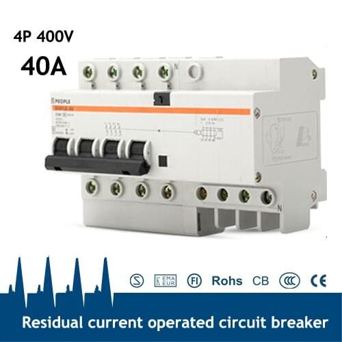 DZ47LE-63 40A 4 pole motor protection circuit breaker