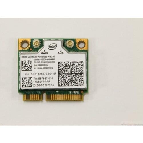 Wireless Adapter Card for Intel 62230ANHMW 802.11n Centrino 6230 WiFi bt PCI-E Half card for 636672-001 HP