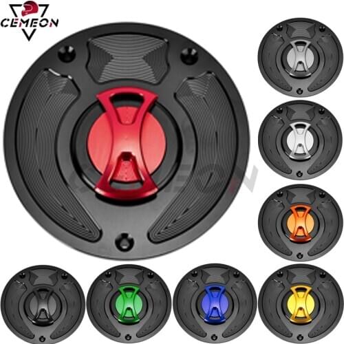 For Honda CBR1000RR Fireblade CBR1100XX Blackbird VFR1200F RVF400 CNC aluminum Motorcycle modification keyless fuel tank cover