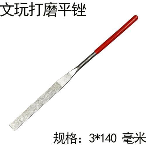 High quality 1pcs plain file hand diamond rubbing tool grinding walnut sand head DIY Bodhi accessories 3x140mm