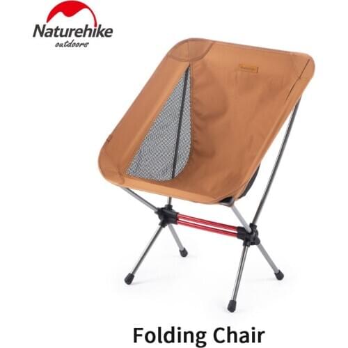 Naturehike YL08 Outdoor Folding Chair Ultralight Portable 878g Non-slip Leisure Stool 600D Wear Resisting Beach Fishing Chair