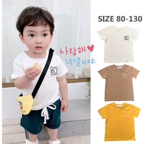 New summer childrens clothing boys shirts cotton childrens short-sleeved t-shirts P4054