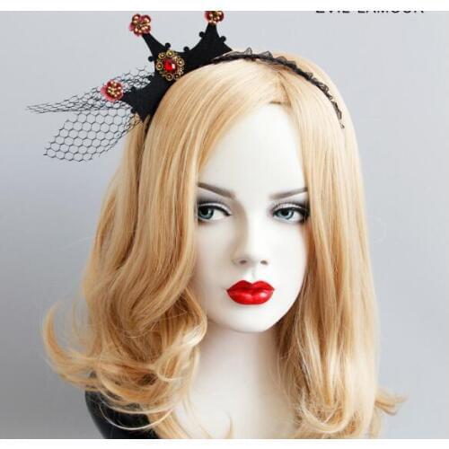 New arrival womens Halloween crown hairbands party girls headband headwear hair accessories