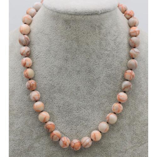 Wholesale red line stone jasper beads round 10mm necklace 18inch nature beads fashion stone beads FPPJ