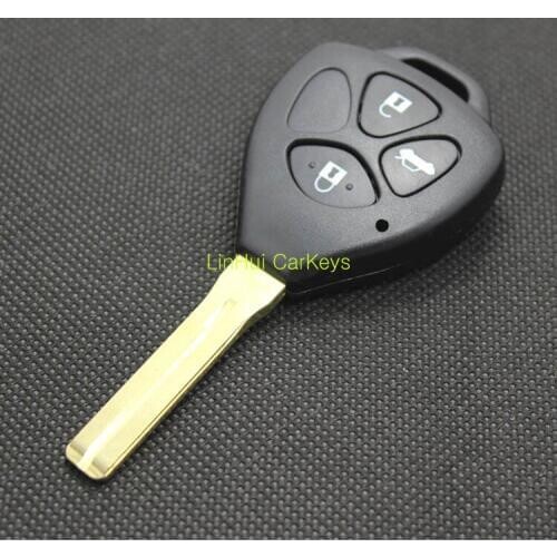 PINECONE for TOYOTA CAMRY REIZ PREVIA Car Keys 3 Buttons Uncut Type 2 Brass Blade Blank Straight ABS Key Shell 1PC WHOLESALE