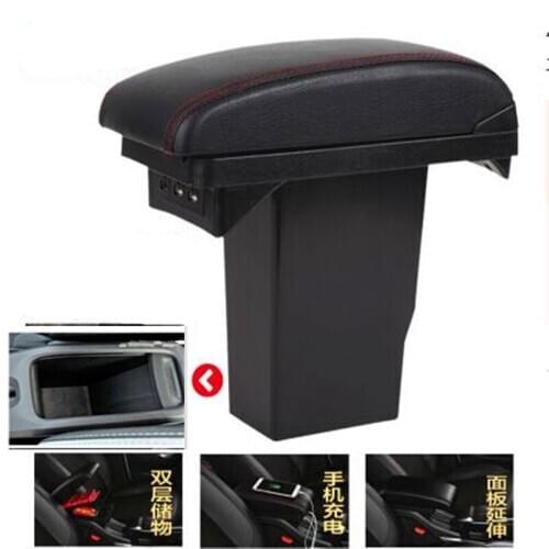 For peugeot 2008 armrest box Central Storage Box modification accessories dedicated 2012 2013 2014 2015 2016 2017 2018 2019