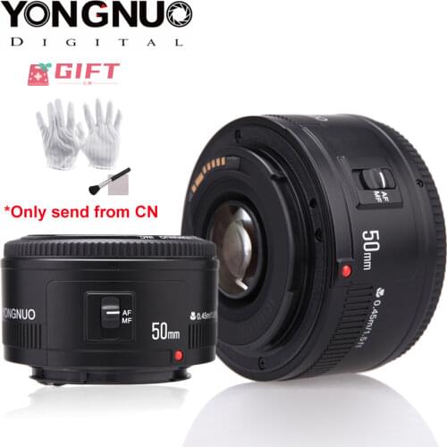 YONGNUO Lens YN50mm f1.8 YN EF 50mm f/1.8 AF Lens YN50 Aperture Auto Focus Lens for Canon EOS 60D 70D 5D2 5D3 600d DSLR Cameras