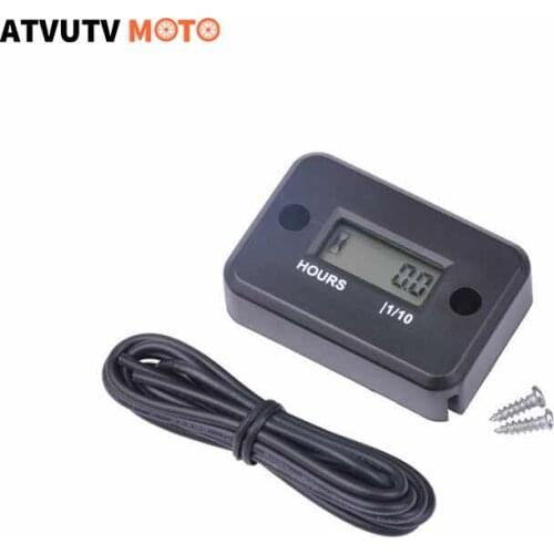 Uiversal Digital LCD Counter Hour Meter for Motorcycle ATV Snowmobile Marine Boat Yamaha suzuki ATV Dirt Quad Bike Waterproof