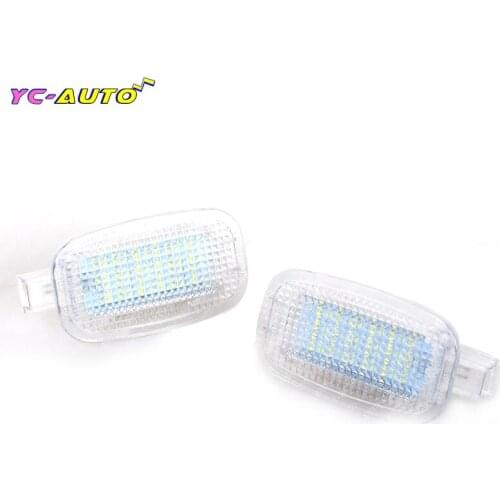 2pcs LED Make Up Mirror Lamp For Mercedes-Benz R230 W204 W212 W207 W221 W216 W251 W164 W463 X164 X204 C197 Footwell Light