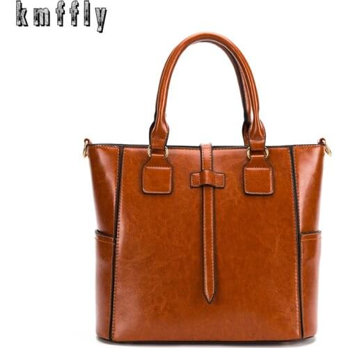 High Quality Soft Leather Mother Sac Ladies Retro PU Leather Large Capacity Handbag Stitching Design Casual Shoulder Bag Wallet