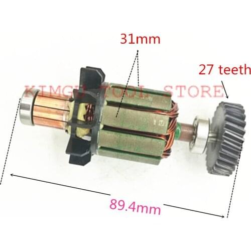 Armature 619216-2 for DFR450ZX MAKITA DFR750Z DFR750RME DFR550Z DFR450X BFS450Z DFR150ZX BFR750RFE BFR550Z DFR750 DFR550 DFR450