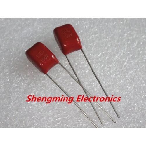 100PCS 100V 105J 1UF P=5MM CBB capacitors