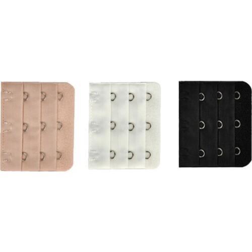 3pcs/set Ladies Bra Extender Bra Extension Strap Womens Underwear Expander 3 Hooks 3 Row Womens Fashion Bra Strap Adapter