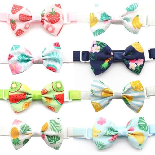 30 /50 Pcs New Fruit Style Puppy Cat Dog Bowties Cute Dog Grooming Accessories Bowties Pet Supplies Dog Bows Puppy Accessories