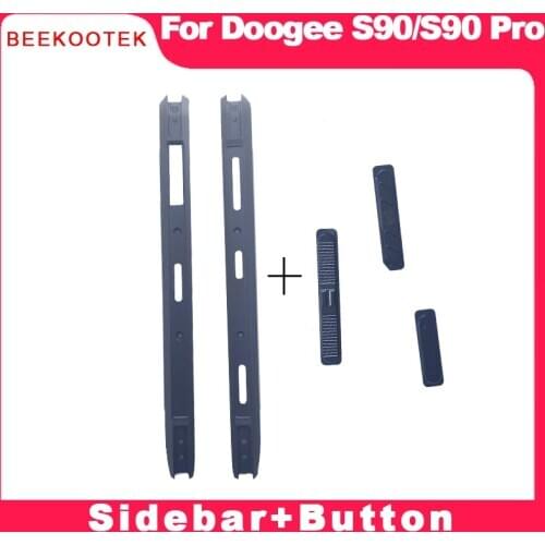 New Housing A Frontal shell Middle Side Metal Frame Housings Case Middle Repair Parts+Power Volume Camera Key For DOOGEE S90 Pro