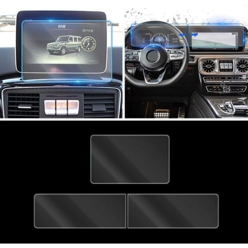 For Mercedes Benz G Class G63 G65 G350 G500 Car GPS Navigation LCD Screen Tempered Glass Protective Film Anti Scratch