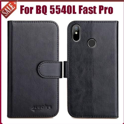 Hot! BQ 5540L Fast Pro Case 5.45" 6 Colors Flip Soft Leather Phone Wallet Cover For BQ 5540L Fast Pro Case Stand Card Slots