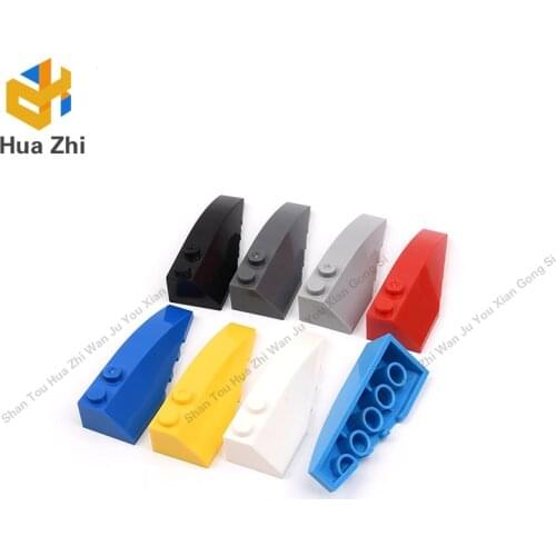 Building Blocks Parts 41747 10PCS Wedge Curved 6 x 2 Right LEGOING MOCS Education