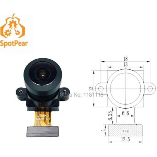 Camera Module OV5640 500 Megapixel 160 degree wide angle lens Camera module
