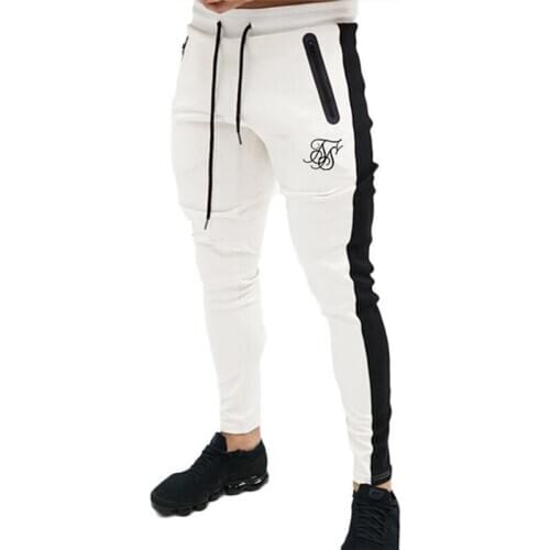 Mens high-quality Sik Silk brand polyester trousers fitness casual trousers daily training fitness casual sports jogging pants