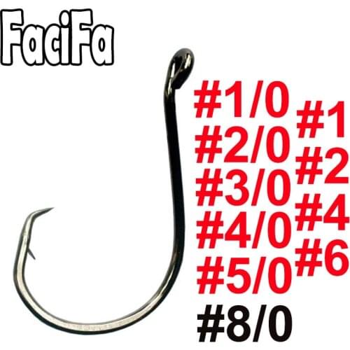 Lot 100 Offset Sport Circle Fishing Hooks sku7384
