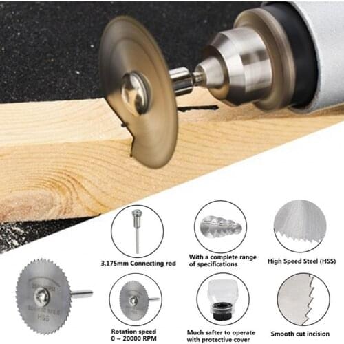 42Pcs/Set Sharp Polishing Electric Grinding Kit Diamond Saw High-speed Steel Mini Drill Rotary Tool Kit Cutting Accessories