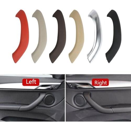 Left Hand Drive Inner Doors Handle Pull Trim Cover Car Accessories Colour Carbon Fiber for BMW X1 X2 F48 F49 F39 2016-2020