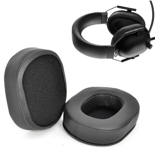 2021 New for razer Blackshark V2 X, V2 Pro Replacement Earpads /Ear Cushions/ Ear Cover, Black Oval , Memory Foam, Black Oval