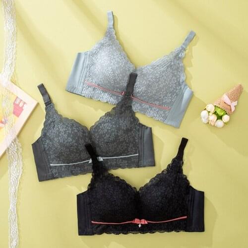 The New Sexy Lace Bra Without Steel Ring Thin Underwear Women Gather Breathable Tube Top Soft And Comfortable Wrapped Chest