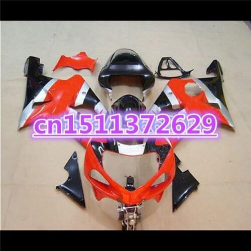 Dor-Fairings for A GSXR1000 2000 2001 2002 silver red black 00 01 02 GSXR1000 plastic kit for SUZUKI D