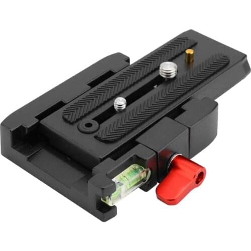 P200 Quick Release Plate Aluminium Alloy Clamp Adapter Tripod for Manfrotto 501 Apply to SLR/MSL/Motion Camera Series