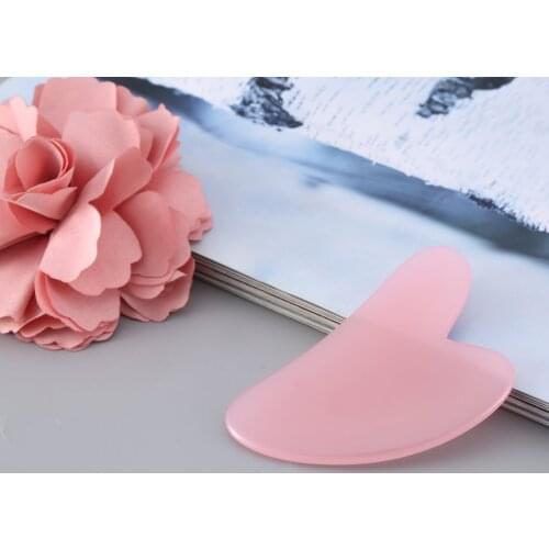 2pcs Artificial Resin Gua Sha Board Massage Tool Rose Guasha Plate for Face Neck Back Body Face Massager Scraper Tools