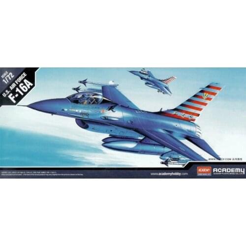 Assembled Model 1/72 American F-16A Fighter Jet 12444 Military Assembly Model Ornaments Collection