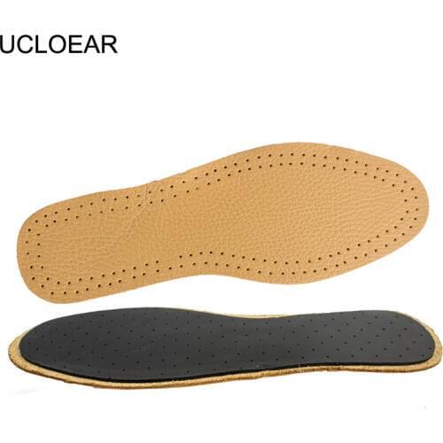UCLOEAR Sport Breathable Insoles Comfortable Outdoor Shoes Pads Running Soft Insole Leather Emulsion insoles For Shoes